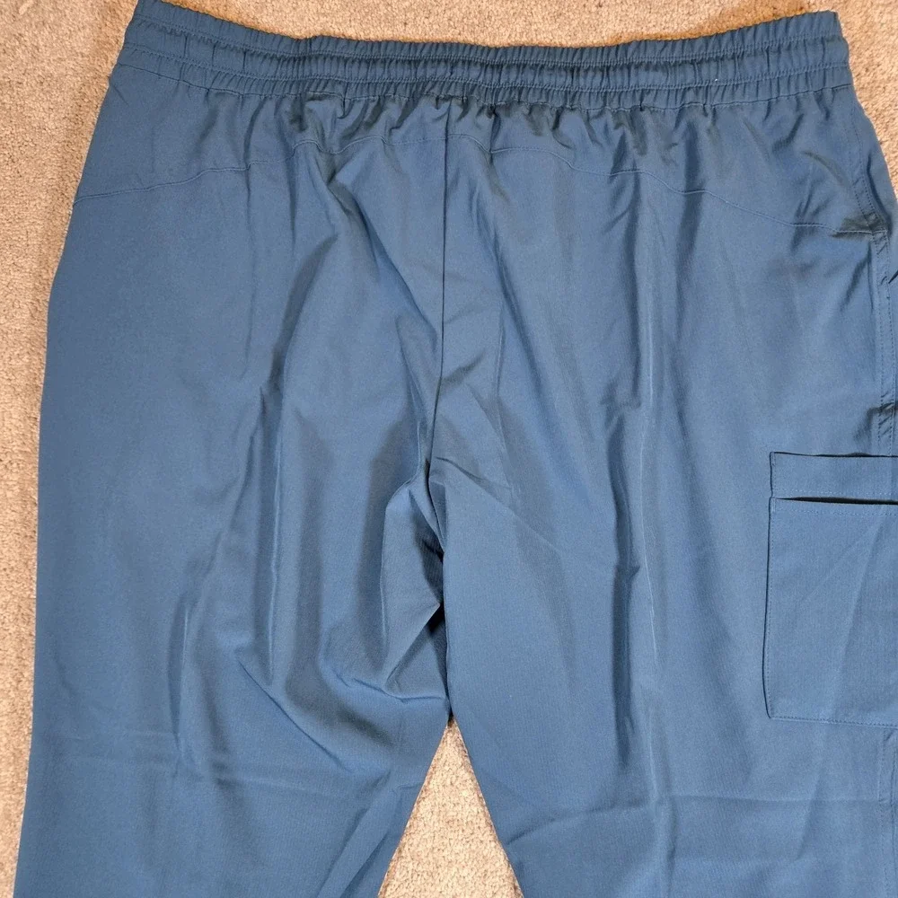 Skechers by Barco‎ Pants Womens 3XL Navy Scrub Cargo Drawstring Stretch Wicking